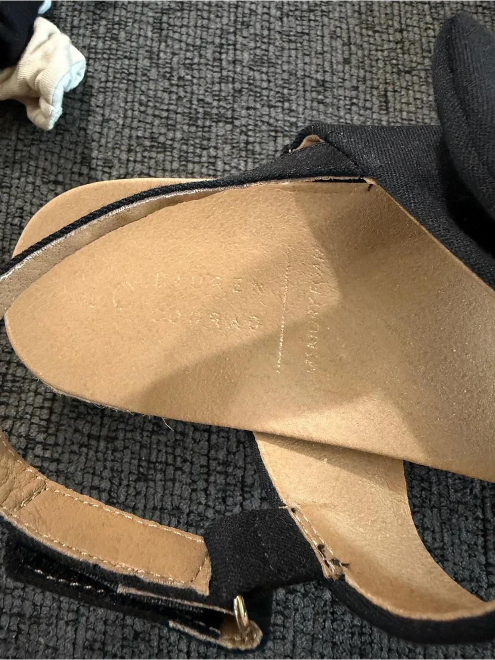Lauren Conrad Black Knot Espadrille-Style Sandals